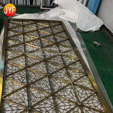 China Manufactory Luxury Customized Colorful Laser Cut Metal Decorative Wedding Restaurant Wall Divide photo-3