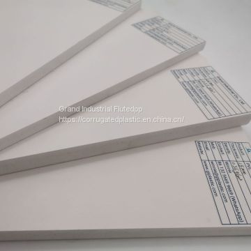 Samples of PVC foam sheet