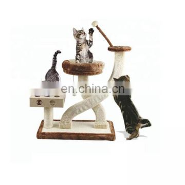 New Arrival Best Decorative Wood Cat Tree House Pet Furniture