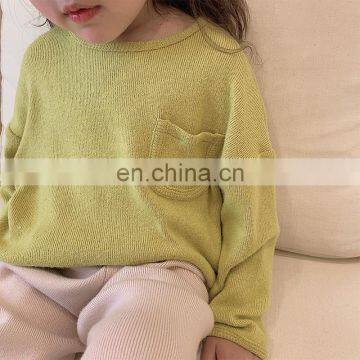 6411 Cross-border Direct Supply Hot Sale Spring Fashion Long Sleeve Girl t Shirt