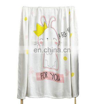 2020 Summer Factory Price 2 Layers Reactive Printing Cartoon Animal Baby Breathable Swaddle Muslin Bamboo Fiber Soft Blanket photo-3