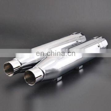 High Quality Chrome Steel Slip-On Mufflers Exhaust Pipes Fits For Harley Sportster XL 1200N 883 photo-4