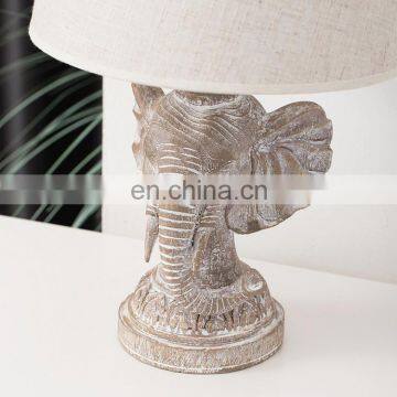 Nordic Hotel Craft Decoration Brown Handmade Lamp Antique Creative Animal Table Lamp for Bedside photo-3
