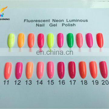 Factory Price Love Easy Color Vegan uv Gel Nail Polish Special Materials Non Toxic Fluorescent Neon Luminous Nail Polish photo-5