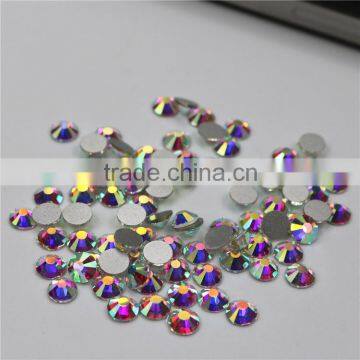 Top Quality Very Bright Nail Crystal Rhinestone Crystal AB Clour Silver Back Non Hot Fix Rhinestones photo-2