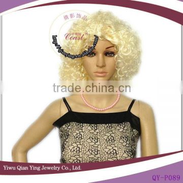 curly afro blond sexy lady hair wig