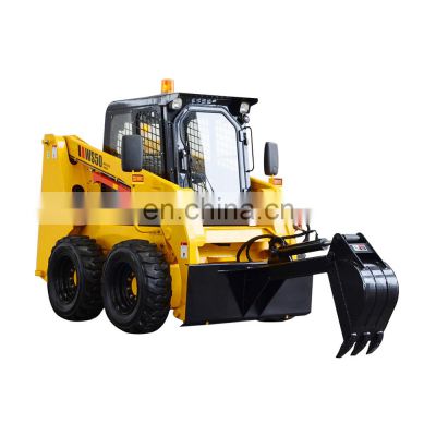 Simple To Operate Mini Skid Steer Loader With Excavator