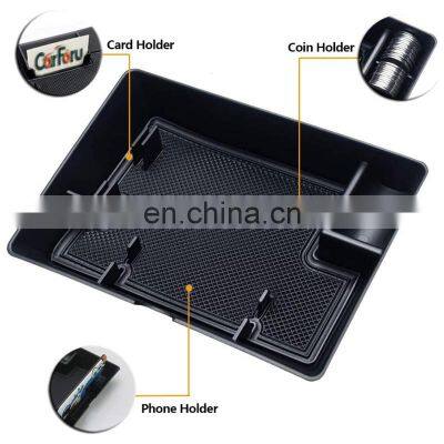 Interior Accessories Parts Silicone Armrest Rest Storage Box Center Control Console Organizer Tray For Ford F150 2015-2019 photo-3