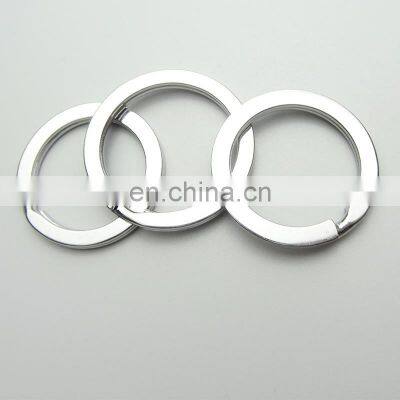 Promotional Wholesale Iron and Stainless Steel Split Ring metal Key Ring Various sizes for key chain