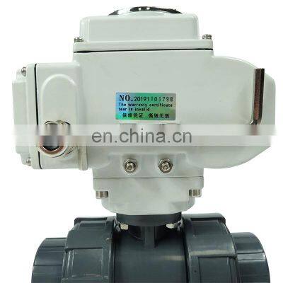 DKV High Efficiency 220V 1 Inch Pvc Water Plastic Thread Electric Ball Valves photo-5