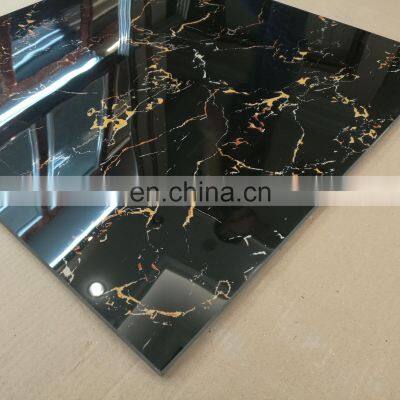 full body black porcelain marble floor tiles