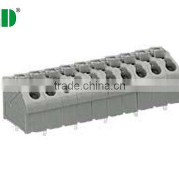 PCB Spring Terminal blocks Spring Connectors Pitch 5mm, 300V,10A with steel brass TJ500-09