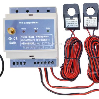 Three Phase WiFi Energy Meter, 3 Phase Electric Meter/Monitor