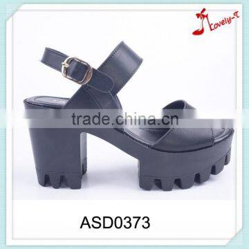 Cheap wholesale new style ladies high heel anti-slip fancy buckle up slingback sandals