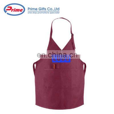 Custom Logo Cotton Tuxedo Bib Apron With Adjustable Neckband photo-3
