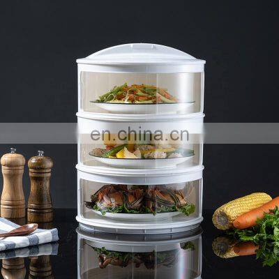 2020 Amazon Pop up Insulated Food Cover 5 Layers India Popular Multi Layer Food Cover Insulation Silicone Food Cover Stackable photo-4