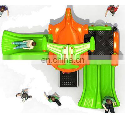 Hot-selling Cheap Children Playhouse Plastic Outdoor Slide Playground With Swing for Sale photo-2