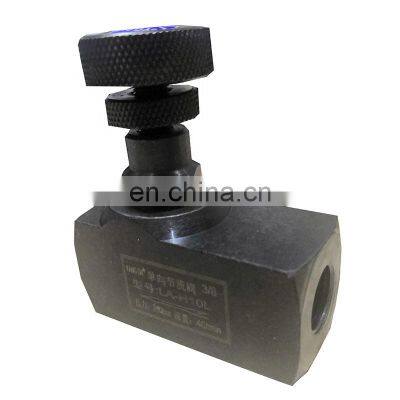 Flow Control Regulating 3/8 inch hydraulic 40L/min one-way fuel non return throttle valve