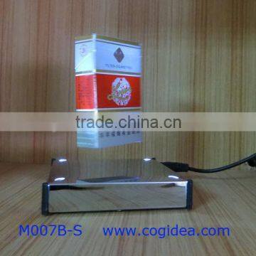 stylish base design magnetic floating display levitating cigarette box display for advertising 400g max floating