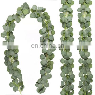 Wedding Decoration Hanging Greenery Plants Artificial Apple Leaves Fake Eucalyptus Garland