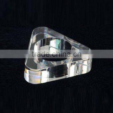 Triangle napkin holder bulk wholesale clear acrylic triangle napkin ring