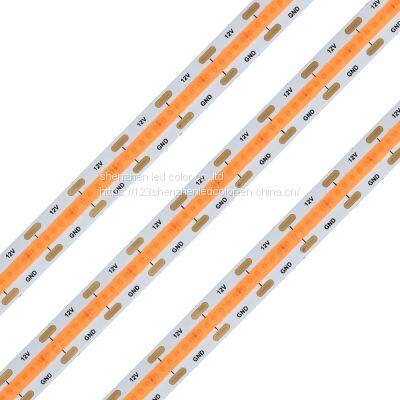 Red DC12V 24V COB LED Strip Light 10mm HighRed DC12V 24V COB LED Strip Light High Density Flexible Tape Light