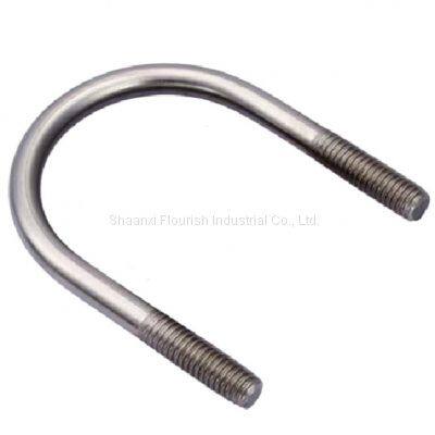 Customized U Shape Bolt M8 With Hex Nut Washer / Ti Gr2 U Clamp photo-3