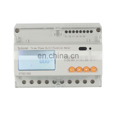 Acrel DTSD1352-CT 20(100)A input 3 phase electricity power meter with 3 split core CTs