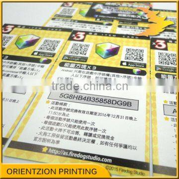 Custom Scratch Serial Numeber Cards. photo-5