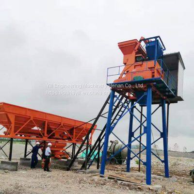 precast factory used small concrete batching plant with js500 mixer for sale