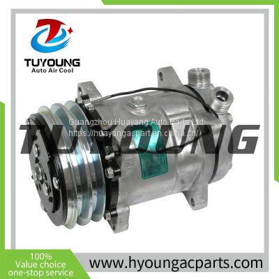 China supply auto air conditioning compressor 12V DOUBLE GROOVE CLUTCH Sanden Models 4501-4750 4525, HY-AC2369