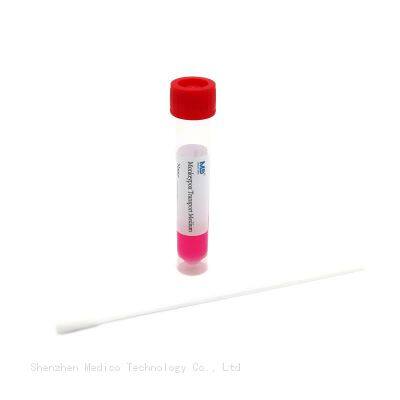 Monkeypox Virus Transport Medium with Sterile Nylon Flocked Swab for Mpox Detection