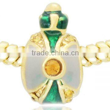 Enameled Easter Faberge Egg Bead for European Charms Bracelet photo-5