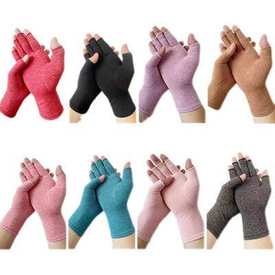 Arthritis Compression Gloves for Women Men, Carpal Tunnel Pain Relief glove  Fingerless for Typing Both Hands glove