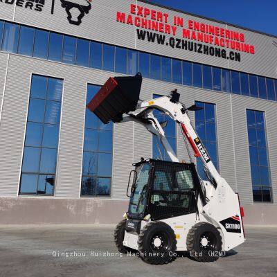 HUIZHONG 1t Skid Truck Loader HZM SK1000 Faster Quick Coupler Construction With Tier 3 Diesel Engine photo-2