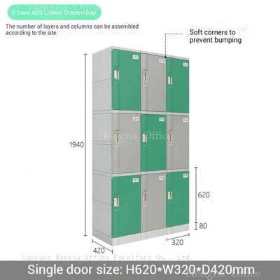 Modern ABS Plastic Locker With Spring Buckle System - Premium Secure Storage Unit for University Dormitory School photo-5