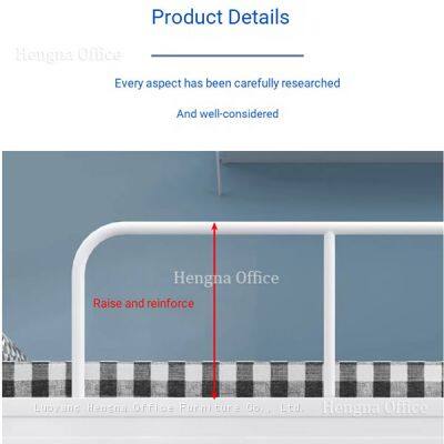 HN-L06-NYC Space Saving Loft Beds for Small Rooms-Black Frosted Finish With Adjustable Feet &Under-bed Boxes for Co-living Spaces NYC photo-4