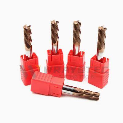 Концевой фрезер из карбида, фрезер для фрезерования, 4 режущие кромки