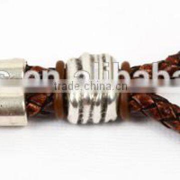 Braided Round Leather Keychain Different Kinds Of Size Keychain Jewelry