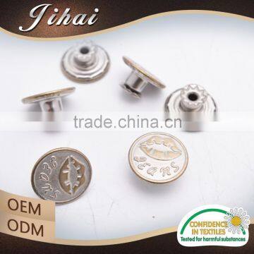 2016 Trending Products Engraved Custom For Clothing Flat Shank Button photo-5