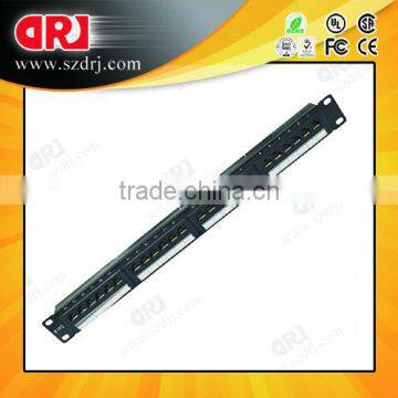 19 Inch Female CAT6 24 ports UTP patch panel