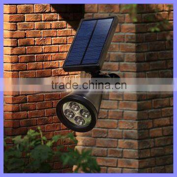 Waterproof Landscape 4 LED Solar Spotlight Outdoor Wall Lamp