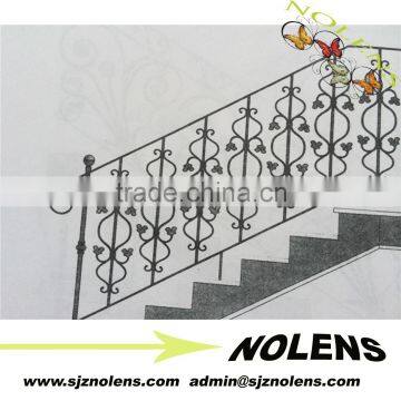 Artistic Pattern Aluminum Handrail Designs/outdoor Wrought Iron Railings