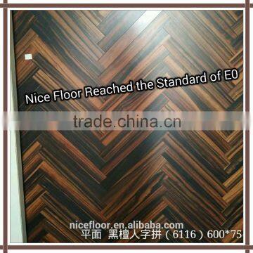 Hot Sale Herringbone Ebony Wood Flooring