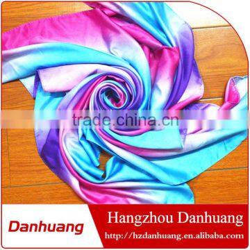 Fashionable satin printed square scarf hot muslim hijab