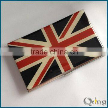 Stainless Steel Name Card Case with Epoxy Logo