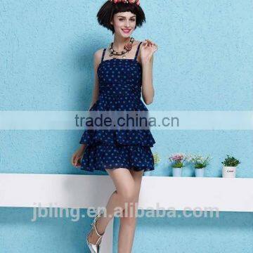 girls slim fit blue sundress