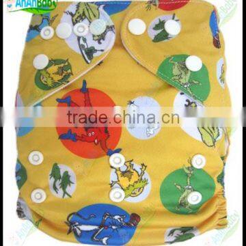 New Design Cartoon Character Prefold Adjustable Best Cloth Diapers