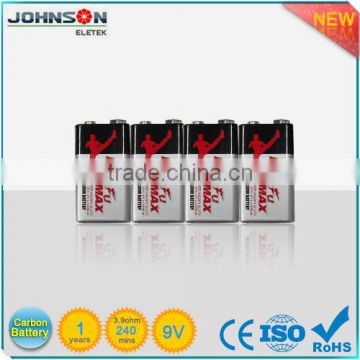 zinc carbon 9V 6F22 battery charge carbon