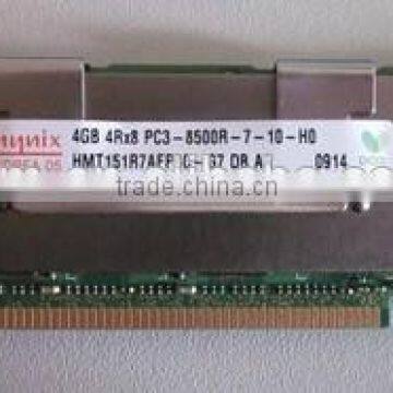 on sales 100% orginal ! 4G PC3-8500 REG 1066MHZ DDR3 server ram memory